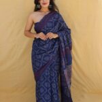 Hand block Jaipuri Cotton Printed Saree