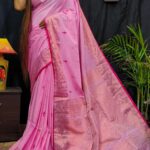 Pure Linen Jamdani Weaving Saree