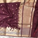 Banarasi Ghat Weaving Semi Silk Saree