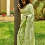 Georgette Chikankari Saree Full Jaal Work