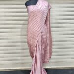 Designer Half Crush Satin Silk Saree