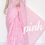 Handmade Chikankari Kota Cotton Saree