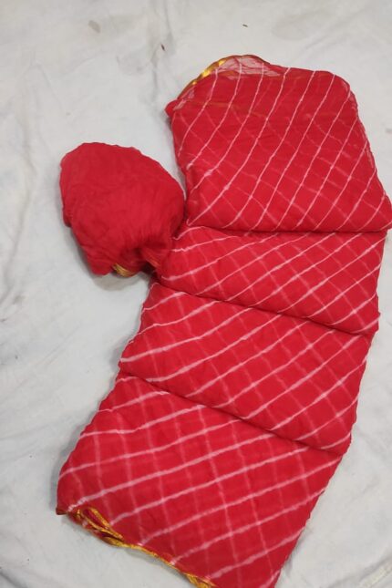 Lehriya Hand Crafted Chiffon Saree