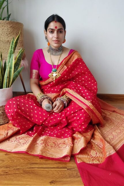 Banarasi Semi Khaddi Silk Georgette Sarees