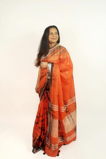 Pure Shibori Linen Sarees