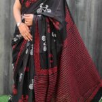Hand Block Jaipuri Printed Cotton Saree