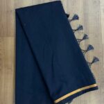 Maheshwari Cotton Sarees With Contrast Blouse