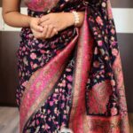 Kani Kashmiri Silk Saree With All Over Weaving