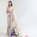 Italian Printed Crepe Silk Saree