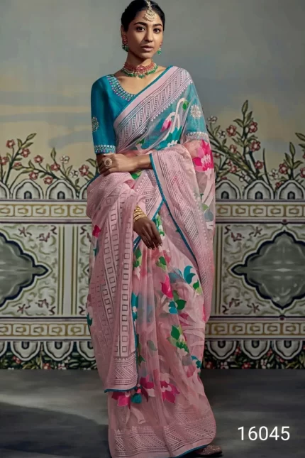 Designer Brasso Silk Saree