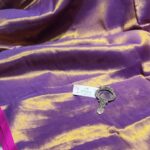 Hina Khan Purple Cotton Tissue Saree