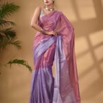 Double Shade Tissue Saree