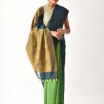 Handloom Pure Linen Saree with Ghicha Pallu