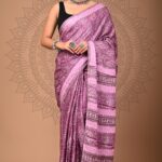 Bagru Print Modal Silk Saree