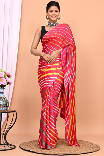 Lehriya Modal Silk Saree