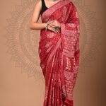 Bagru Print Modal Silk Saree