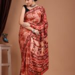 Bagru Print Modal Silk Saree