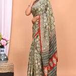 Bagru Print Modal Silk Saree