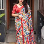 Cotton Crepe Batik Saree