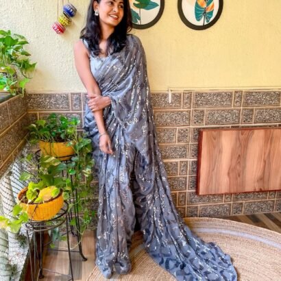 Sequins Georgette Saree