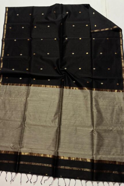 Maheshwari Handloom Zari Border cotton silk saree
