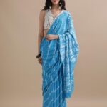 Jaipuri Printed Pure Cotton Mulmul Saree