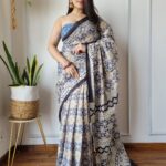 Cotton MulMul Jaipuri Printed Saree