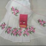 Soft Kota Cotton sarees with Elegant Embroidery Motiffs