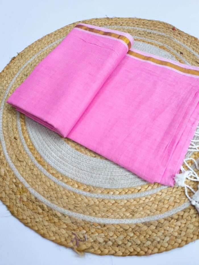 Premium Quality Soft Mul Mul Cotton Saree With Zari Border