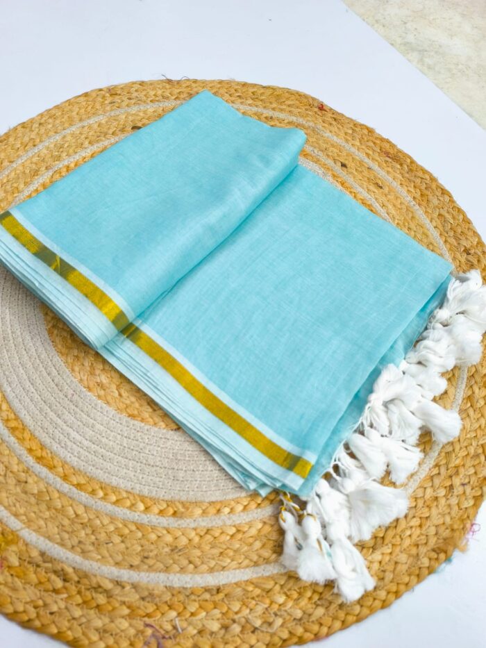 Premium Quality Soft Mul Mul Cotton Saree With Zari Border