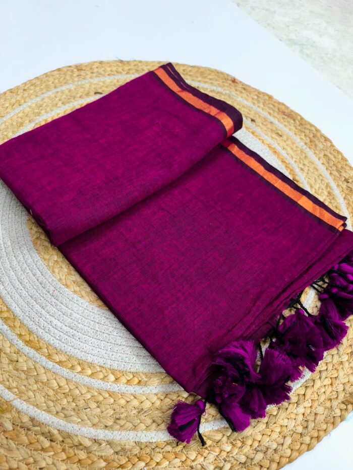 Premium Quality Soft Mul Mul Cotton Saree With Zari Border