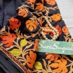 Kashmiri Aari Embroidery Black Georgette Saree