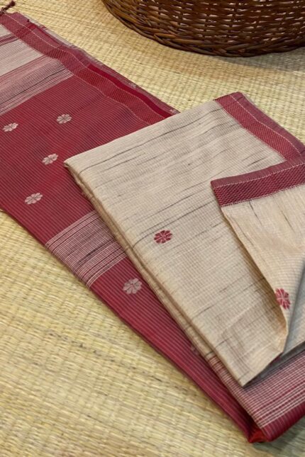 Maheshwari Handloom Kosa Weaving Saree