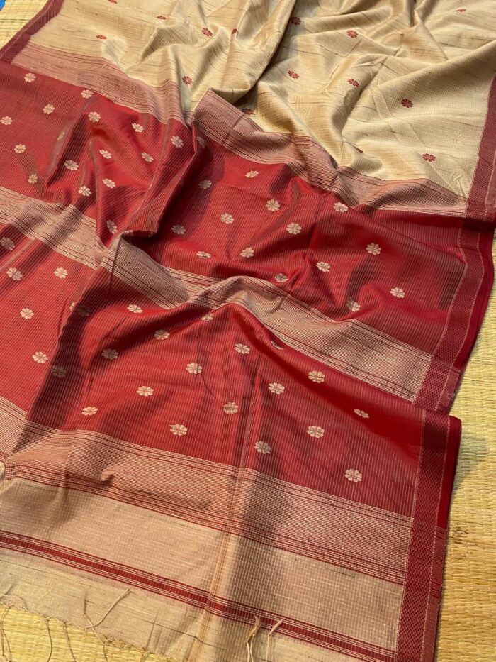 Maheshwari Handloom Kosa Weaving Saree