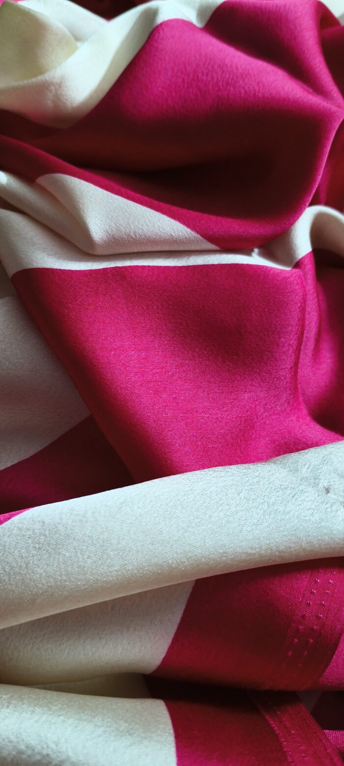 Semi Gajji Pink Shade Silk Satin Saree