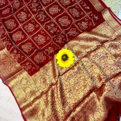 Heavy Cotton Silk Saree with Rich Bandhej Pattern
