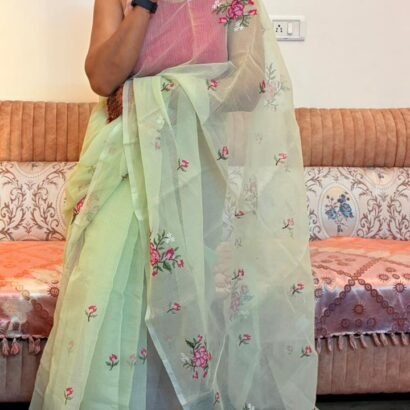 Kota Doria Saree Ivory Color