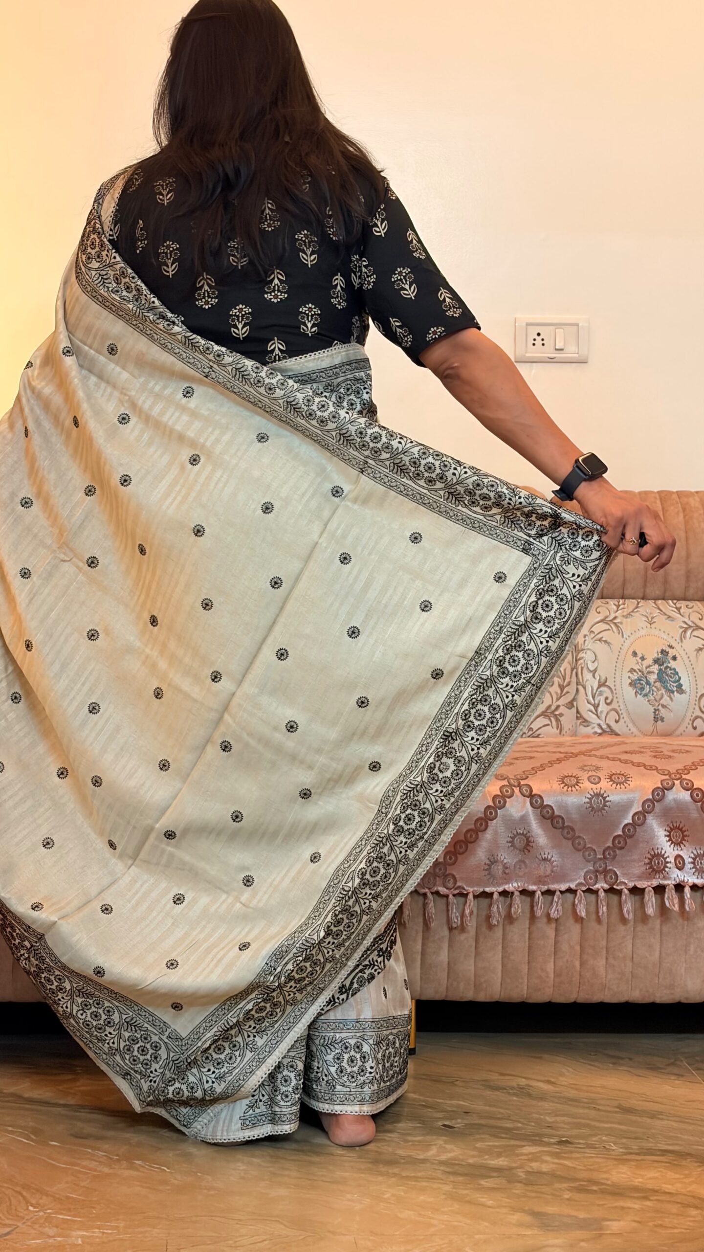 Pure Tussar silk saree