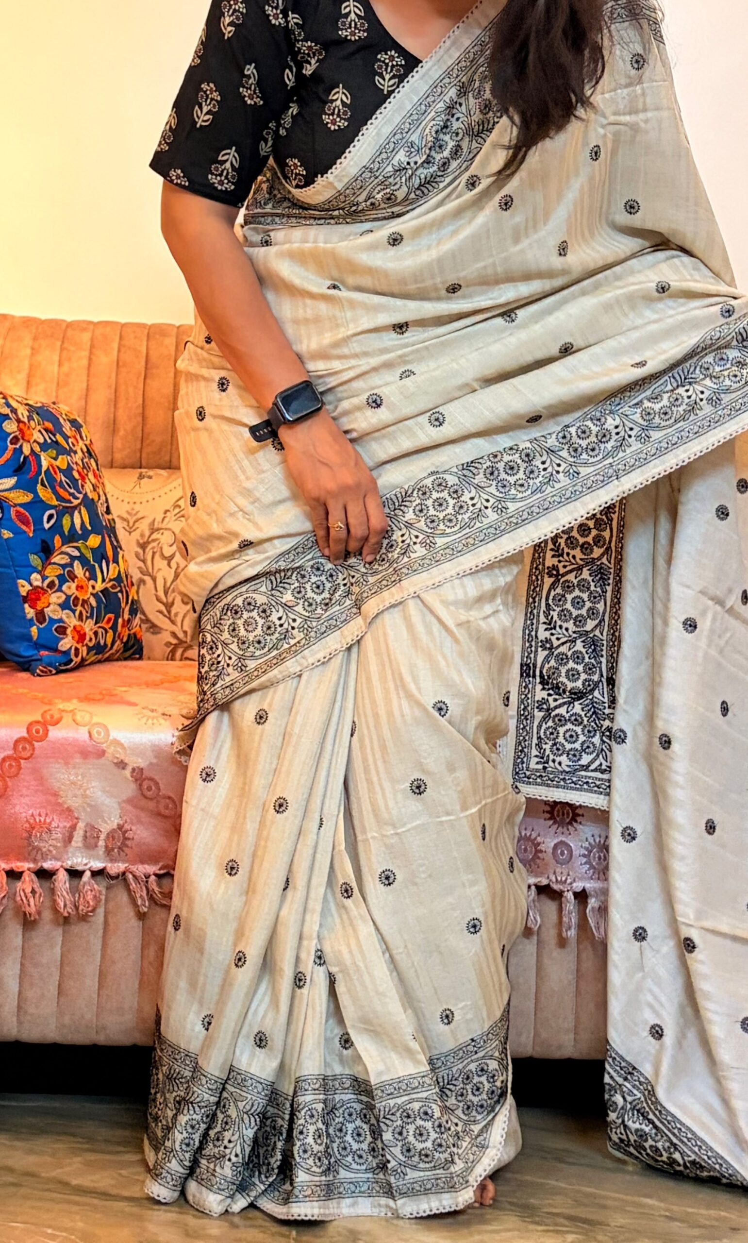 Pure Tussar silk saree