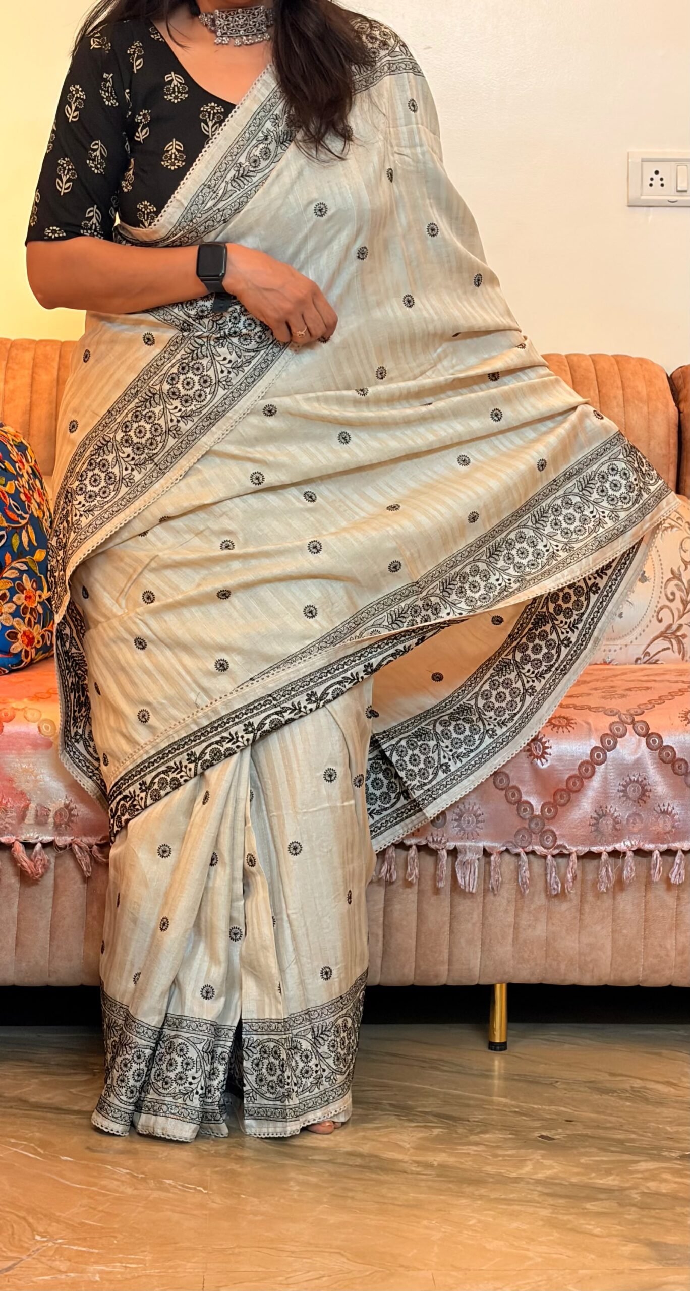 Pure Tussar silk saree