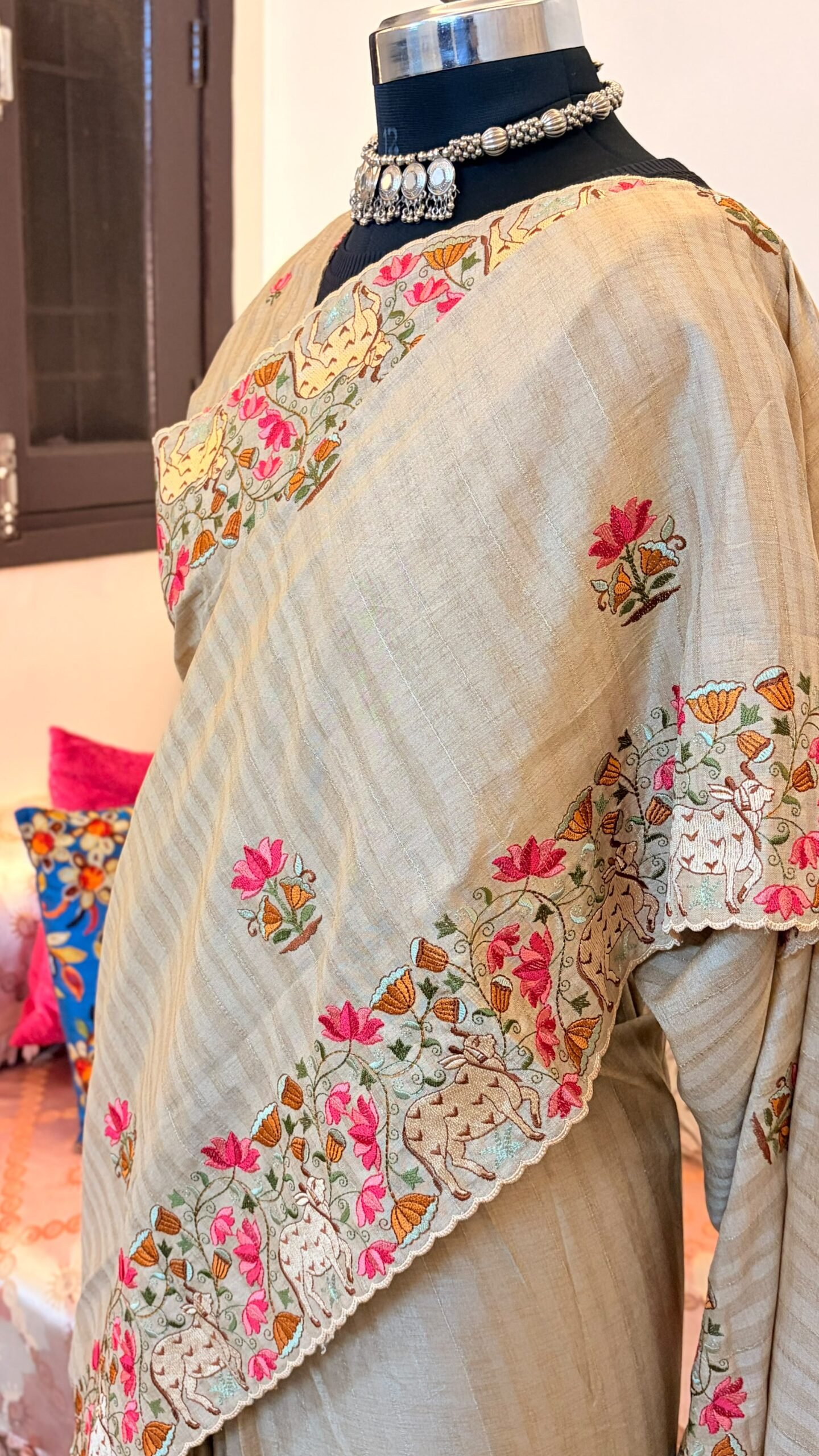 Handloom Tussar Silk Saree